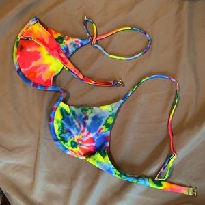 Tie-dye bikini top